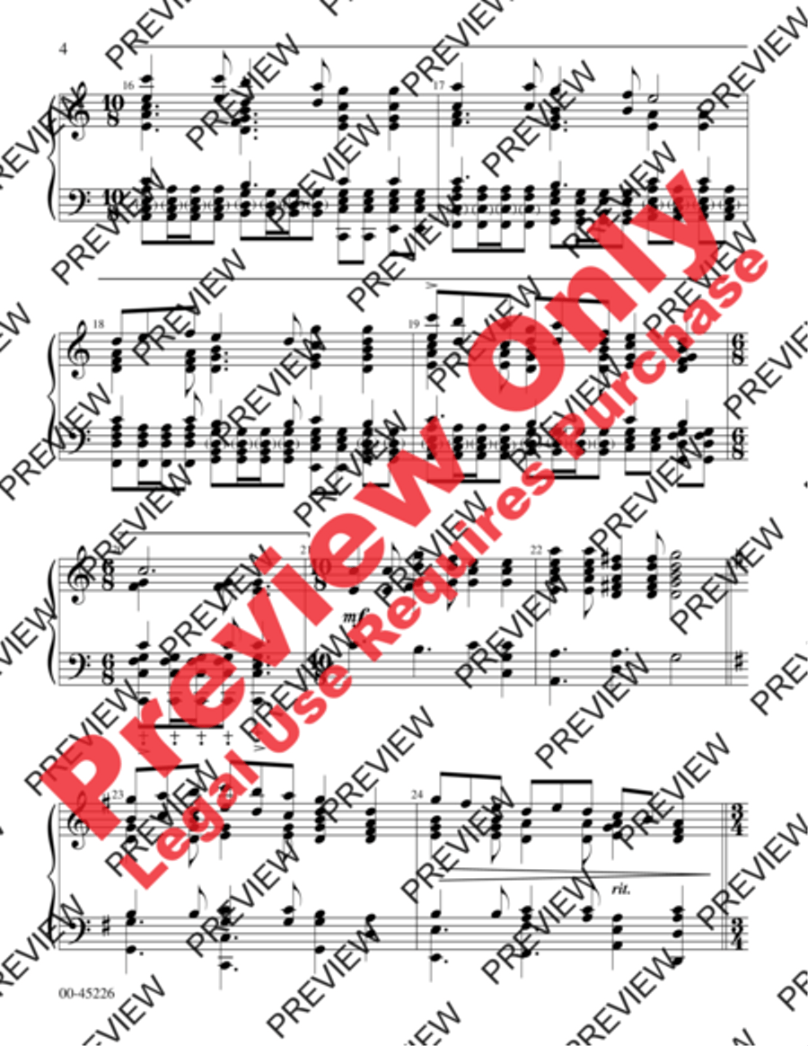Canticle of Praise Handbell Choir scores gallery preview page 4