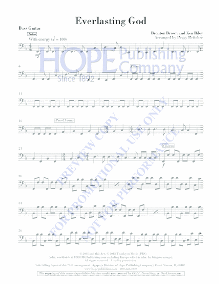 Everlasting God Handbell Choir scores gallery preview page 5