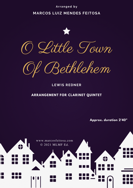 O Little Town of Bethlehem - Clarinet Quintet image number null