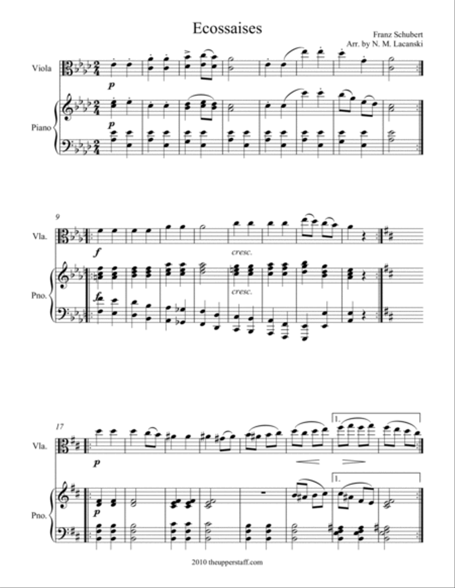 Ecossaises Ecossaises String Duet scores gallery preview page 3