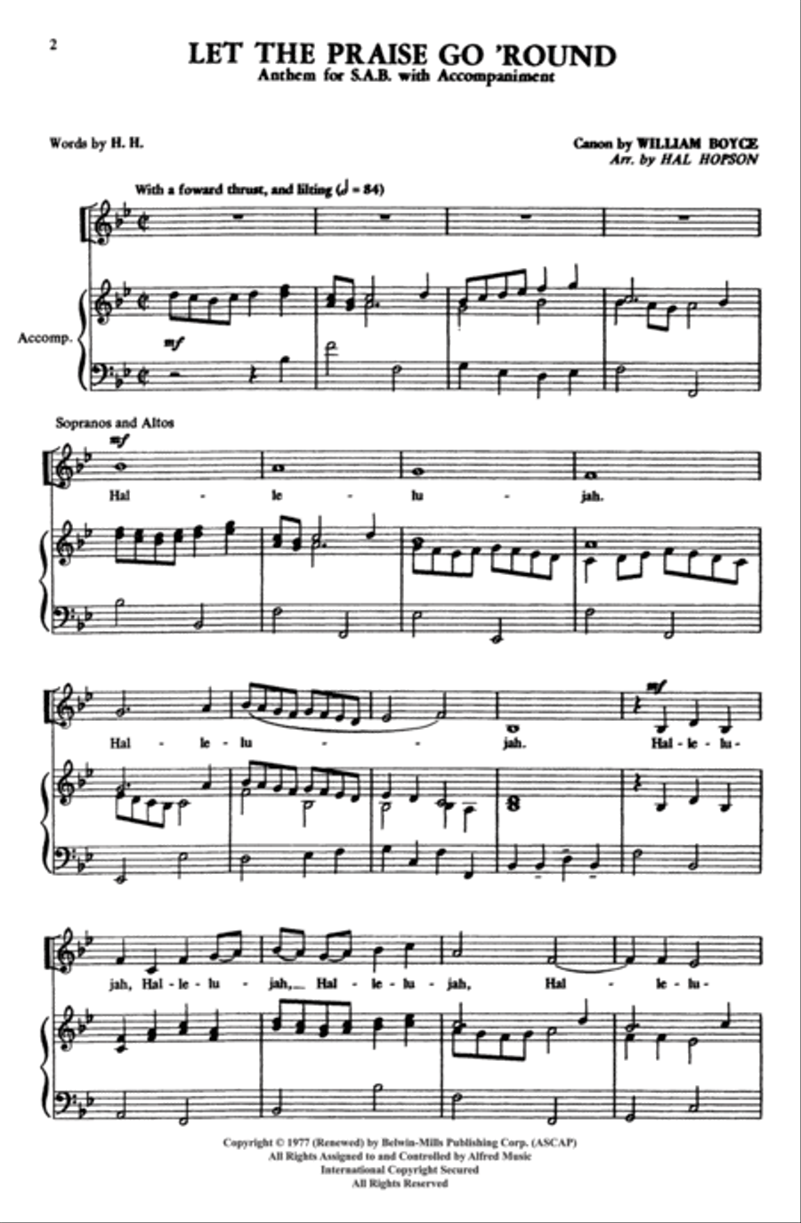 Let the Praise Go 'Round SAB scores gallery preview page 2