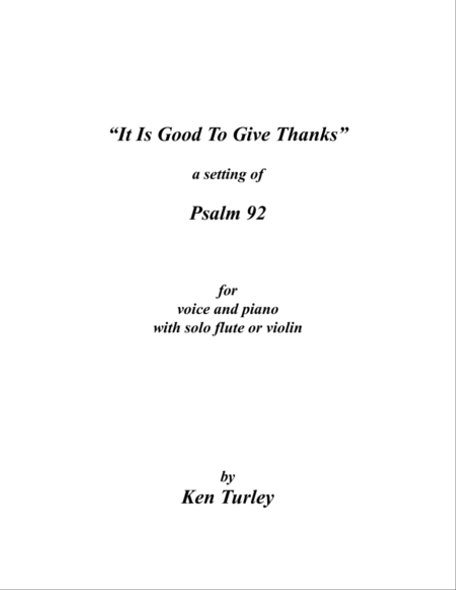 Psalm 092 
