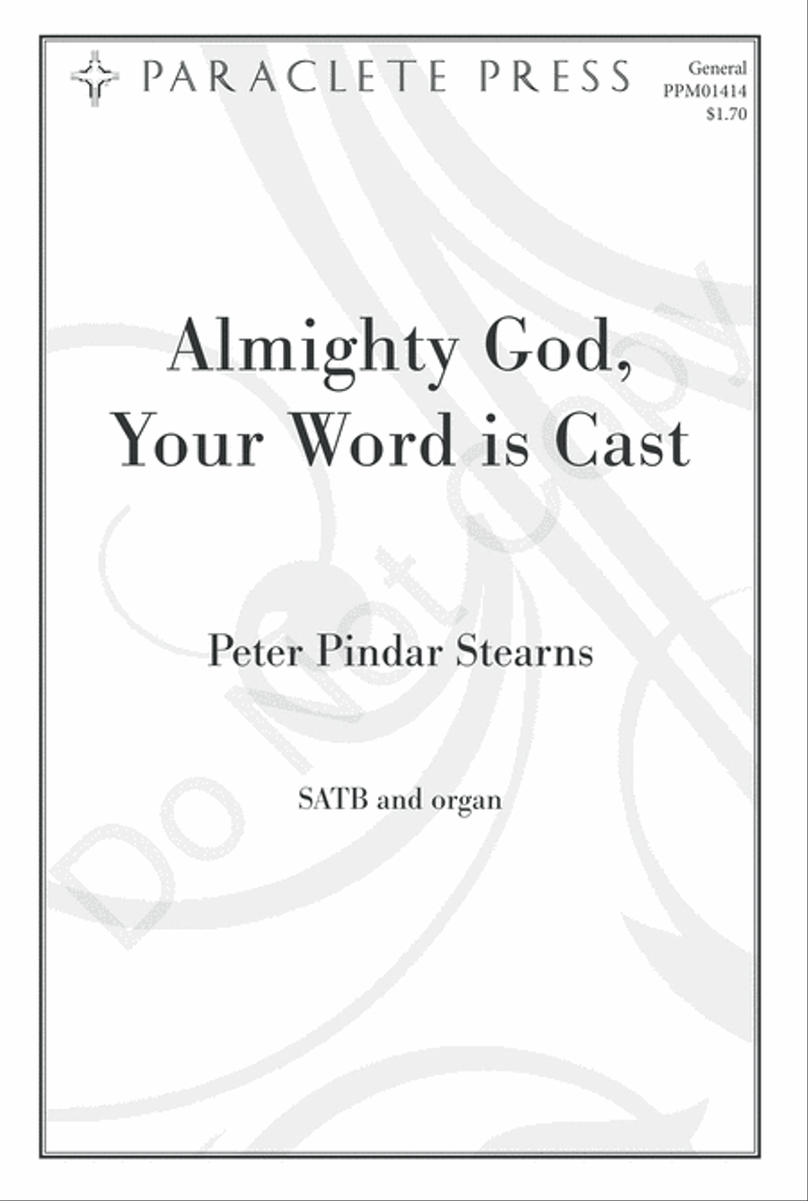 Almighty God, Your Word is Cast 4-Part scores gallery preview page 2