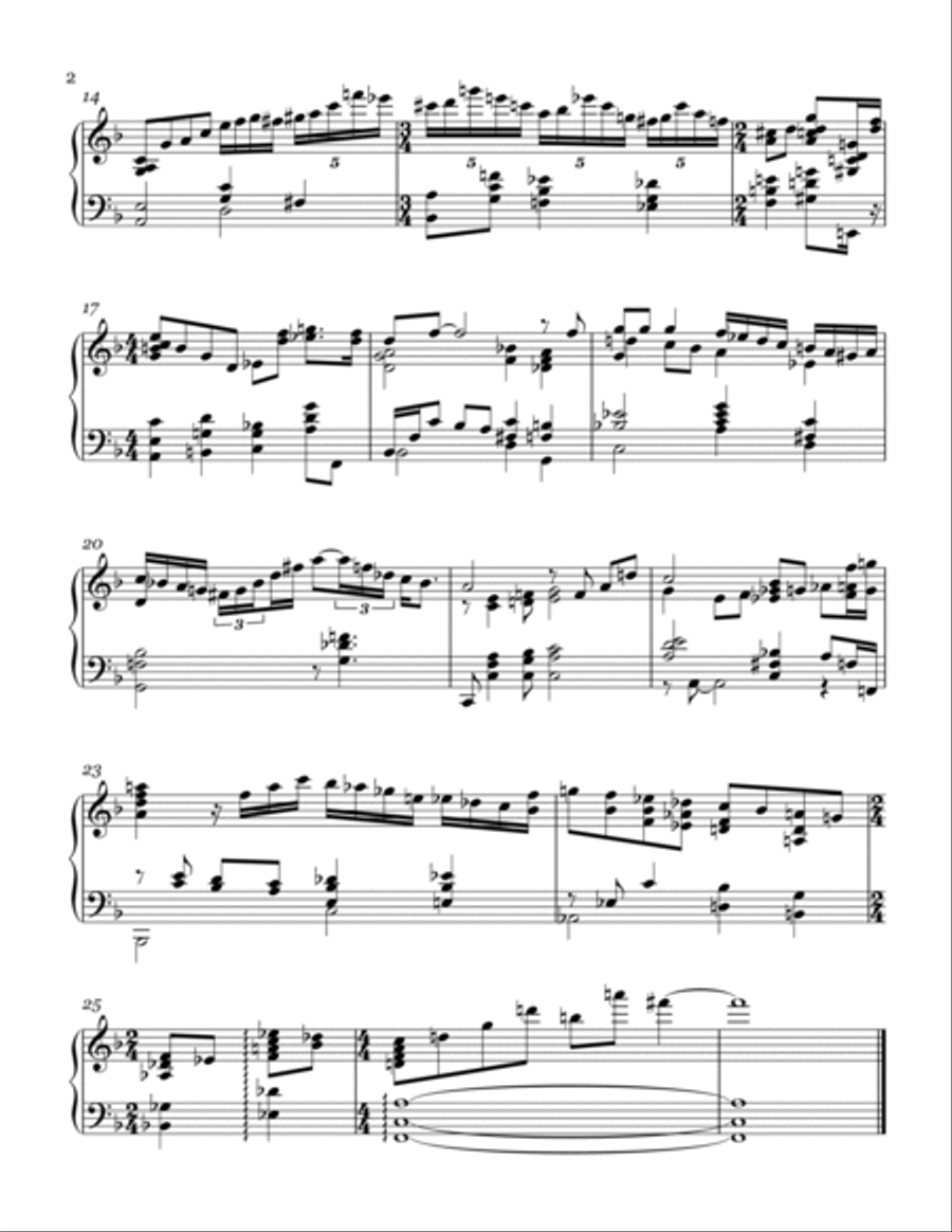 SHENANDOAH (jazz piano arrangement) Piano Solo scores gallery preview page 3
