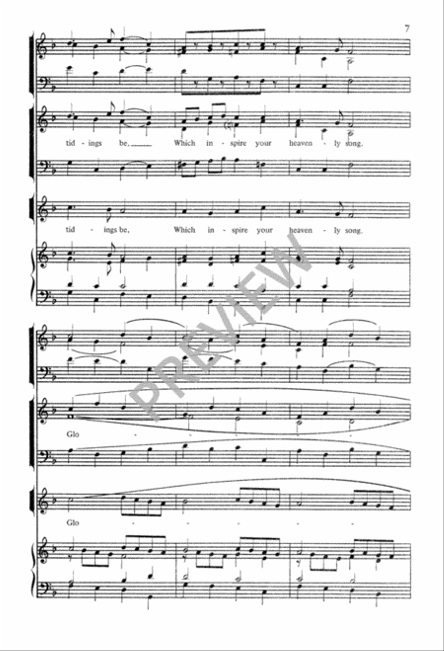 Angels We Have Heard On High 3-Part scores gallery preview page 8