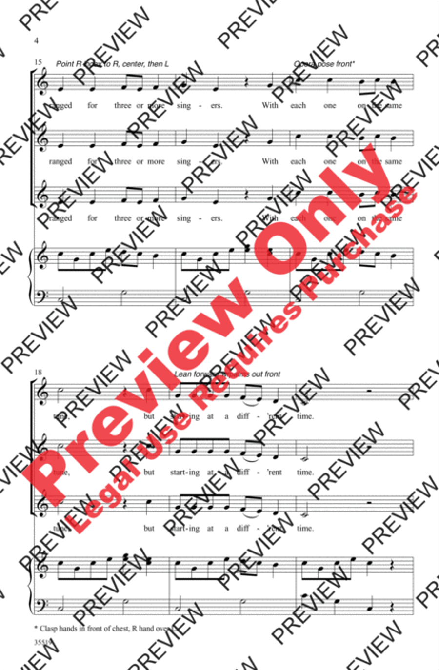 Singing A-Round SAB scores gallery preview page 4