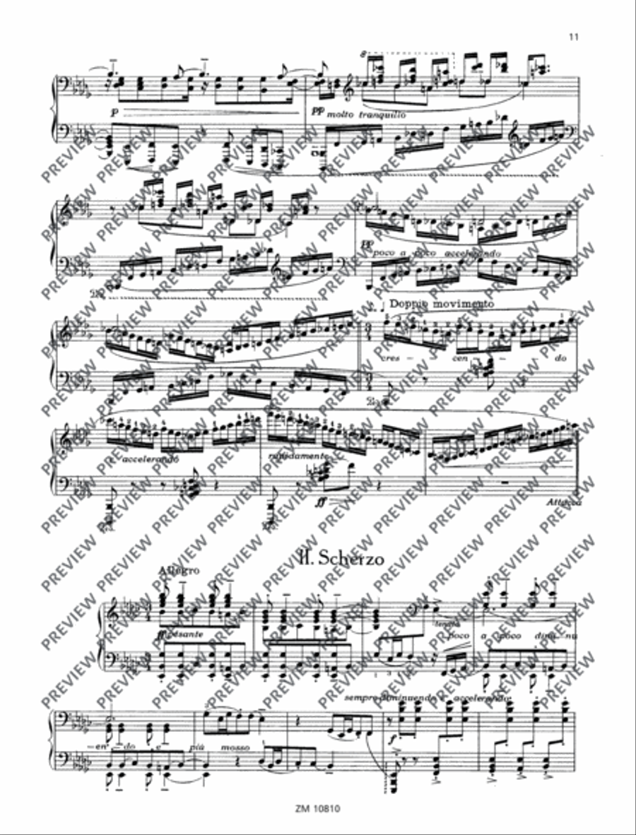 Sonata romantica Piano Solo scores gallery preview page 12
