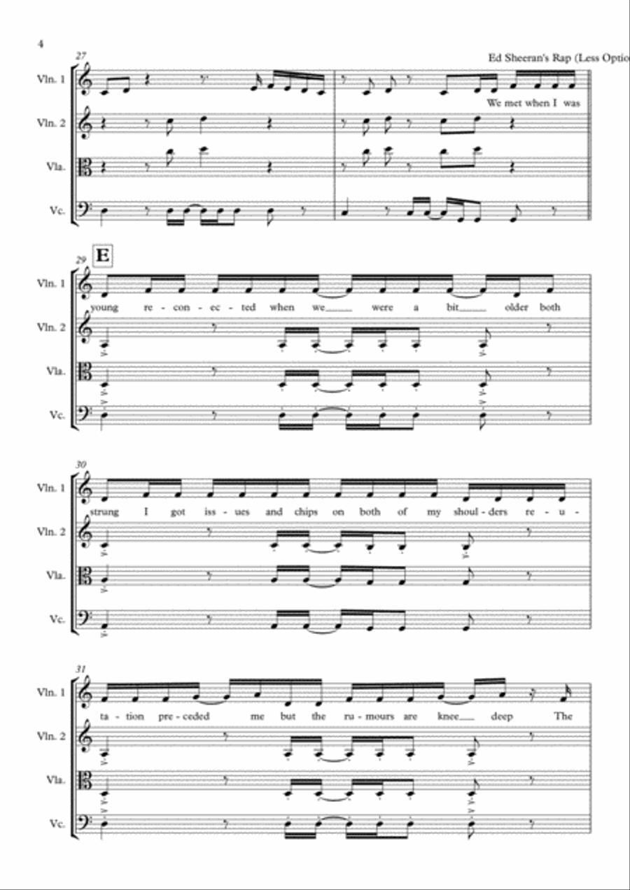 End Game End Game String Quartet scores gallery preview page 4