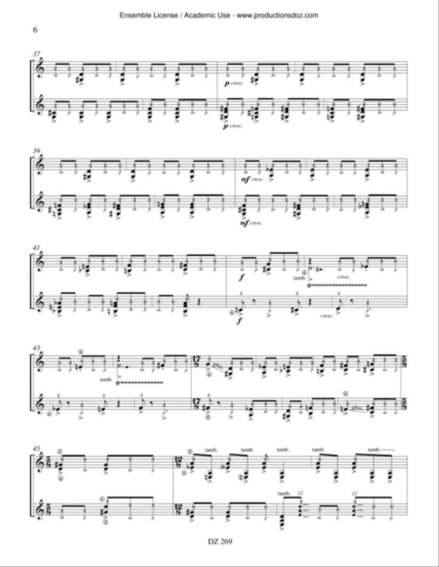 Reflet I Reflet I Classical Guitar scores gallery preview page 6
