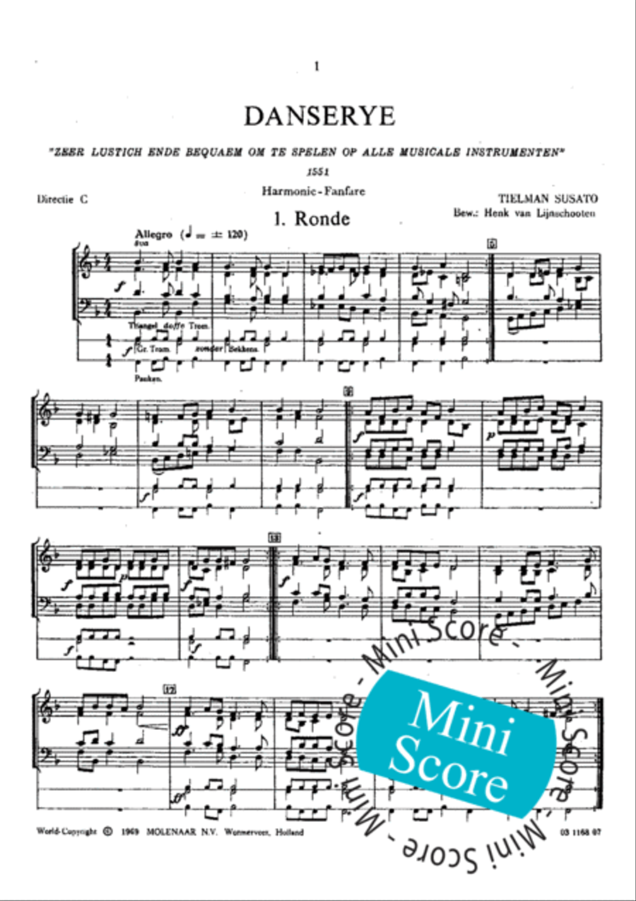 Danserye Concert Band scores gallery preview page 7