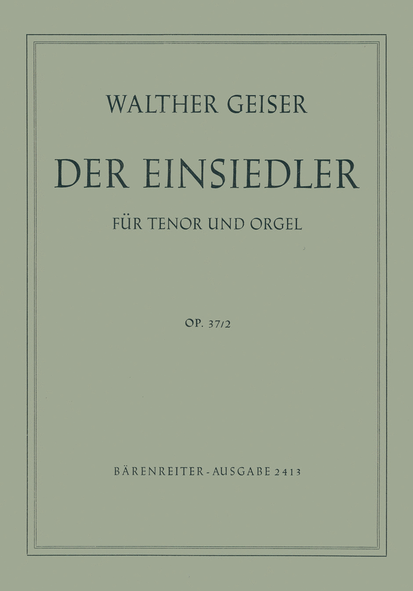 Der Einsiedler, Op. 37/2