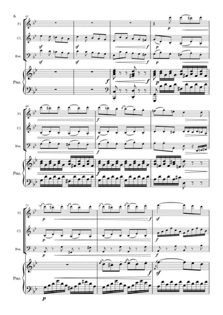 Beethoven - Rondo Op.49 - Flute, Clarinet, Bassoon Piano, Piano Quartet