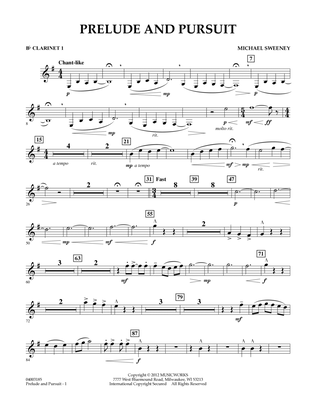 Book cover for Prelude And Pursuit - Bb Clarinet 1