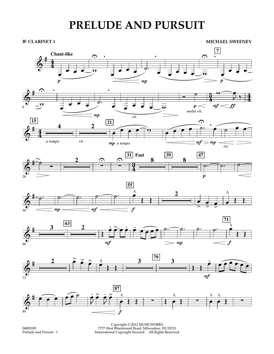 Prelude clarinet 2025