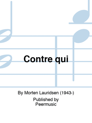 Book cover for Contre qui