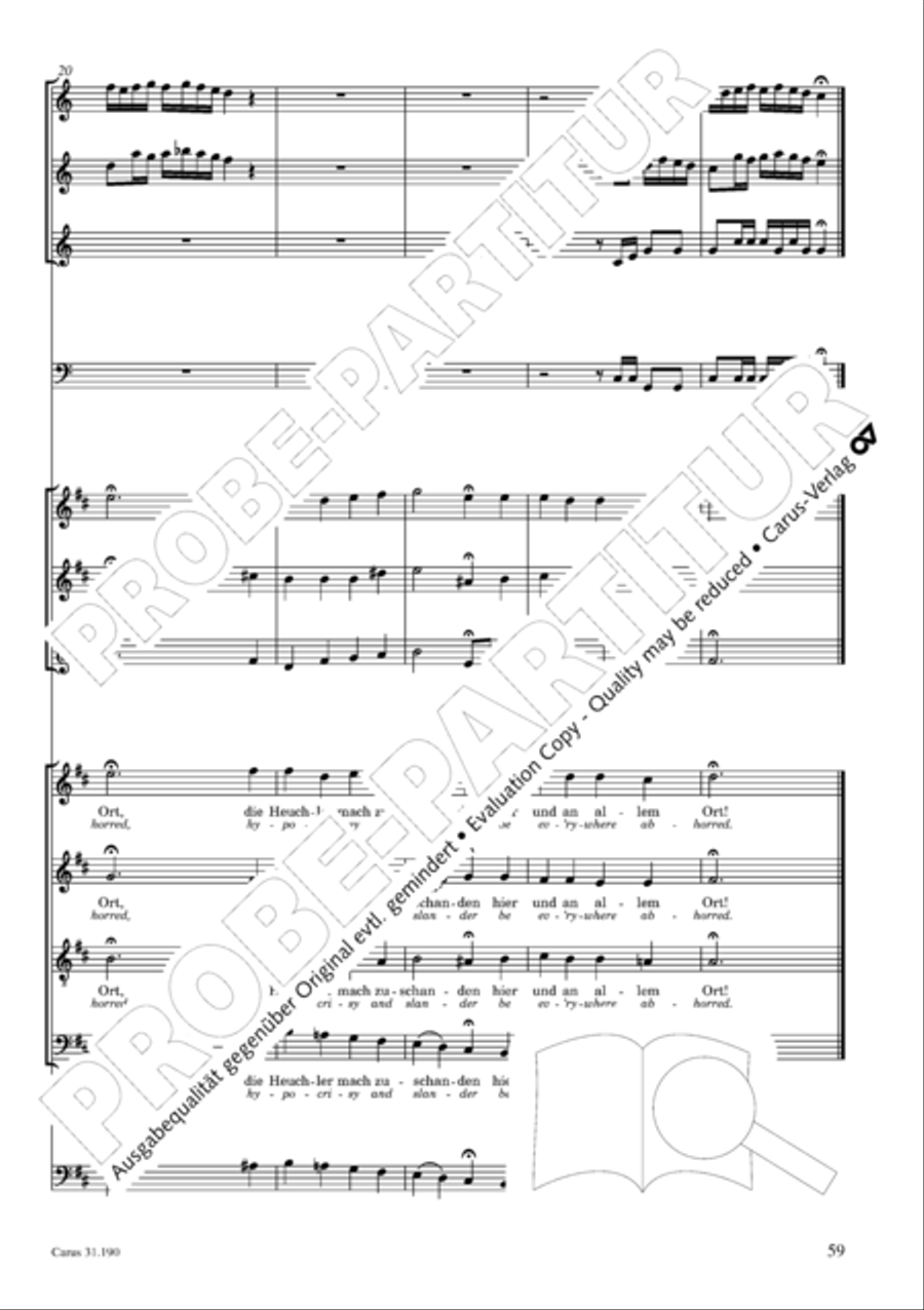 Sing to the Lord a new song (Singet dem Herrn ein neues Lied) ATB scores gallery preview page 60