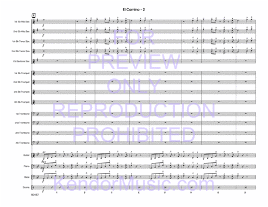 When the Saints Go Marching In Big Band scores gallery preview page 3