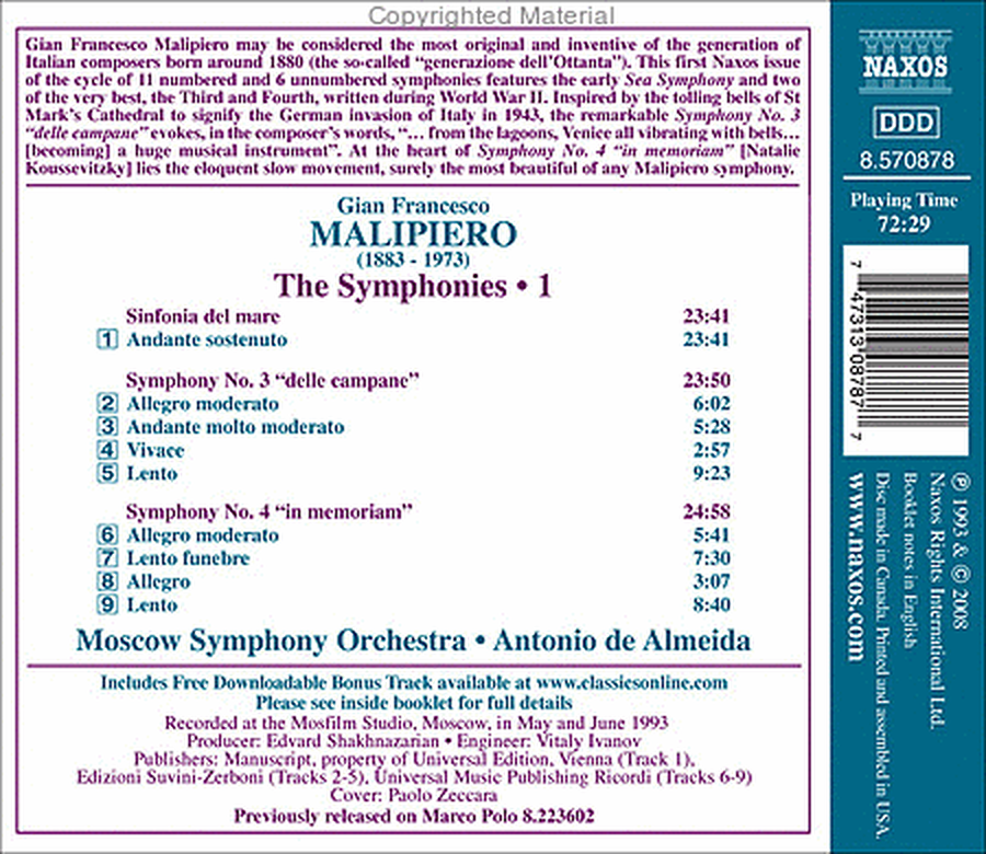 Symphonies Nos. 3 and 4 image number null