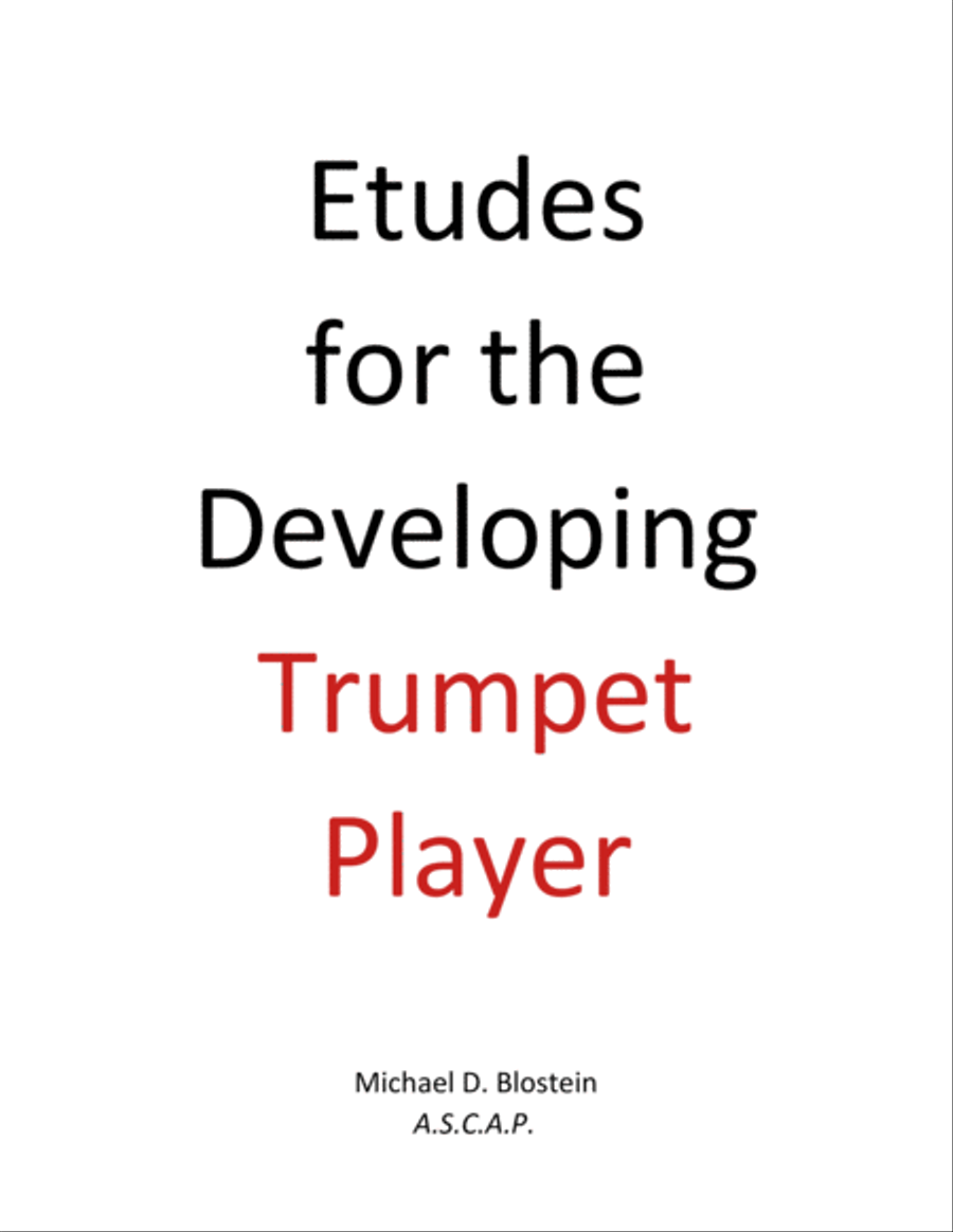 Etudes for the Developing Trumpet Player Trumpet Solo scores gallery preview page 1