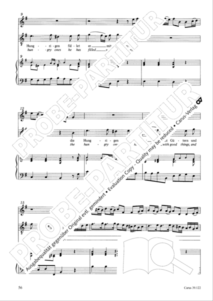 All my spirit exalts (With my spirit I praise the Lord) 4-Part scores gallery preview page 57
