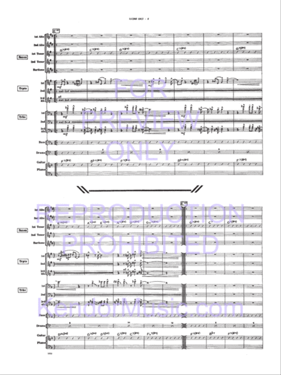Second Race Second Race Jazz Ensemble scores gallery preview page 9