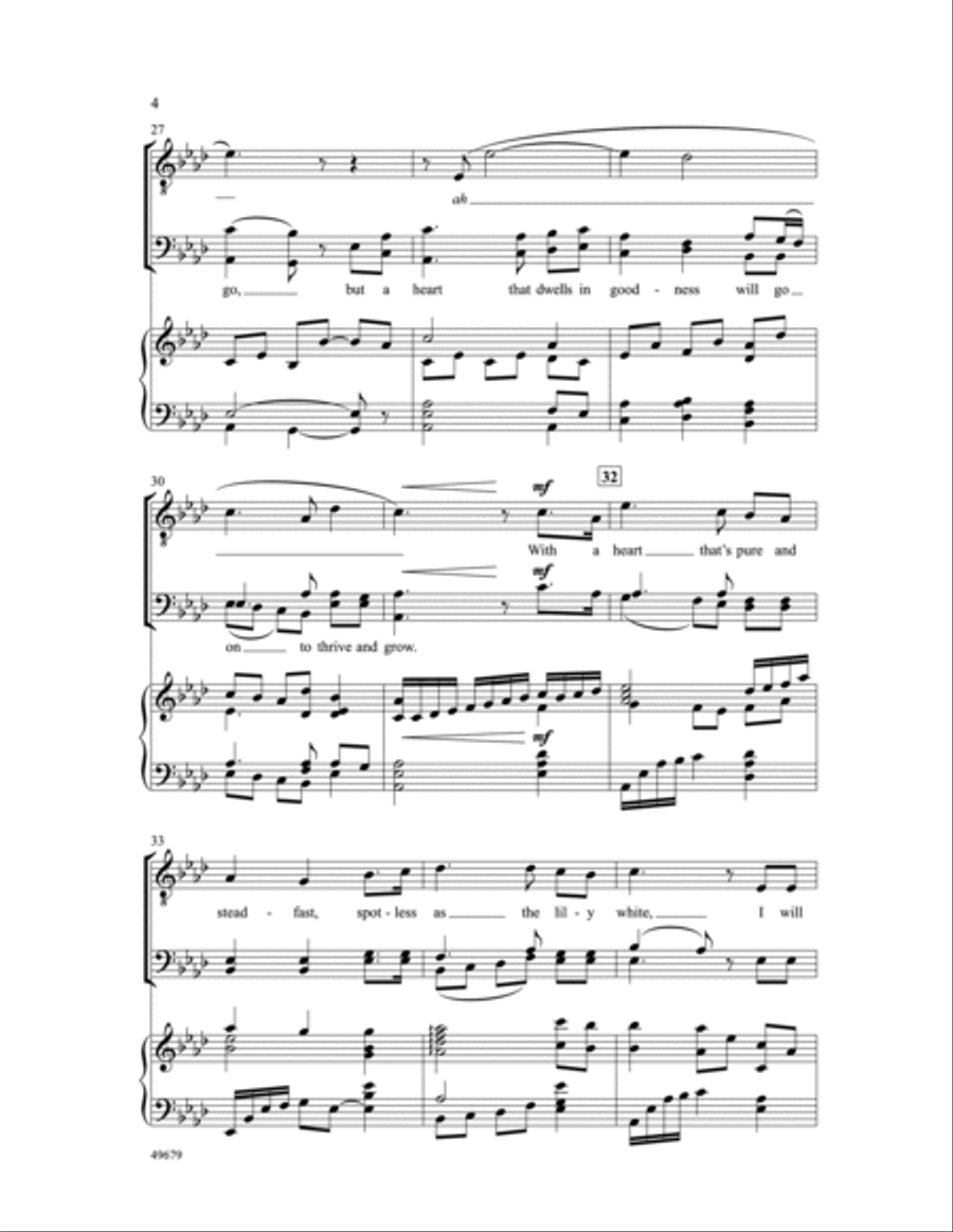 A Pure Heart Choir scores gallery preview page 4