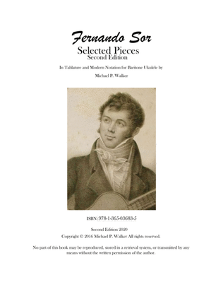 Fernando Sor: Selected Pieces in Tablature and Modern Notation for Baritone Ukulele