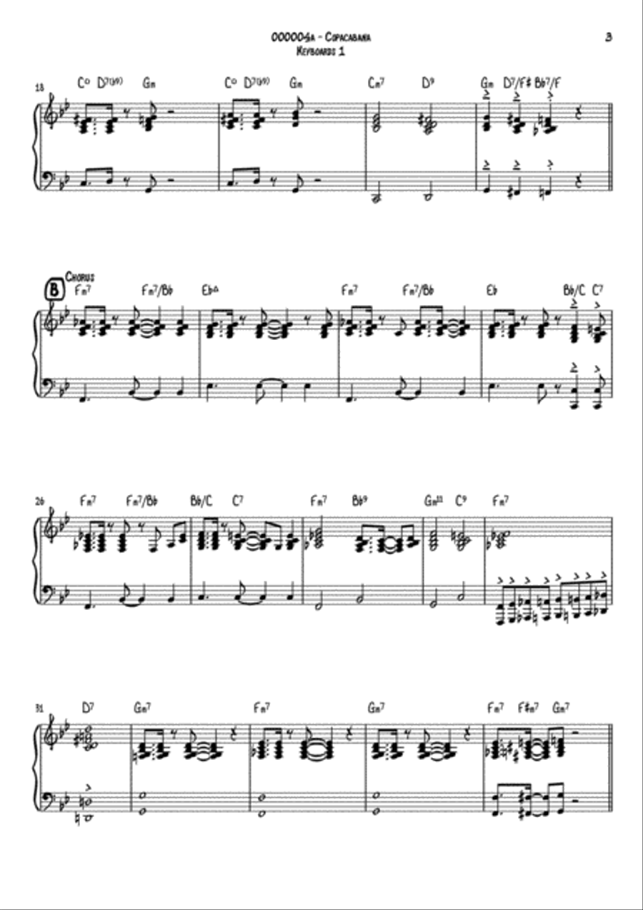 Copacabana (at The Copa) Copacabana (at The Copa) Small Ensemble scores gallery preview page 3