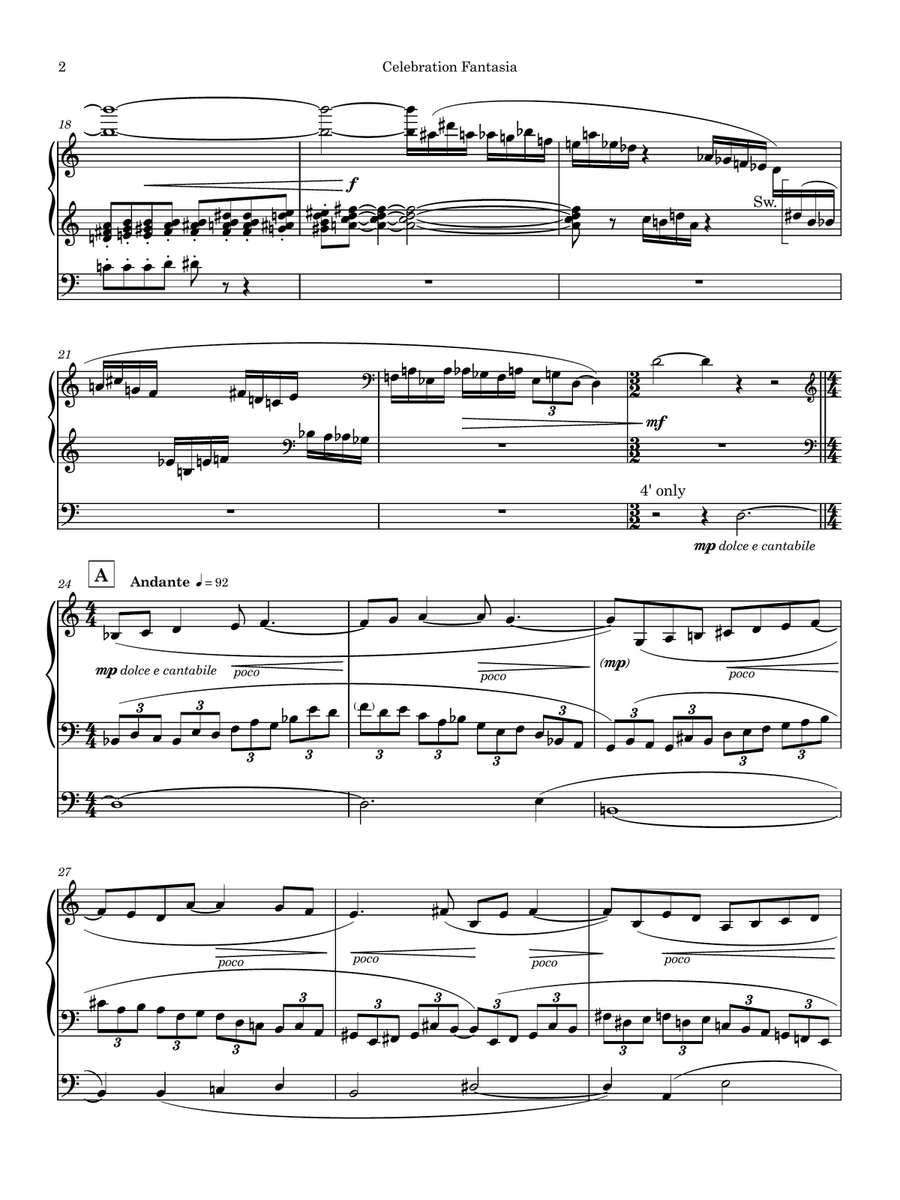 Celebration Fantasia Piano scores gallery preview page 2