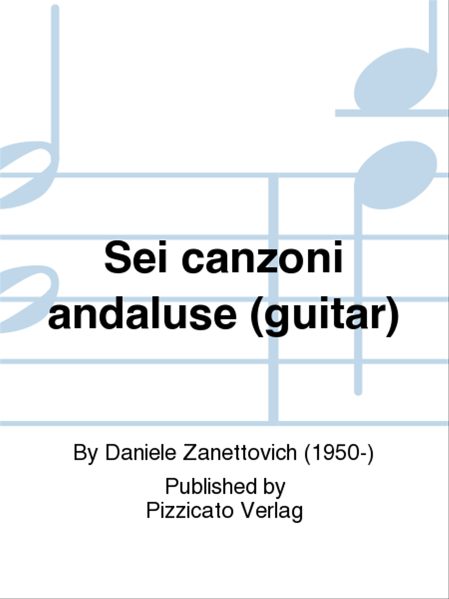Sei canzoni andaluse (guitar) Guitar scores gallery preview page 1