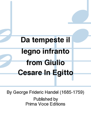 Book cover for Da tempeste il legno infranto from Giulio Cesare In Egitto