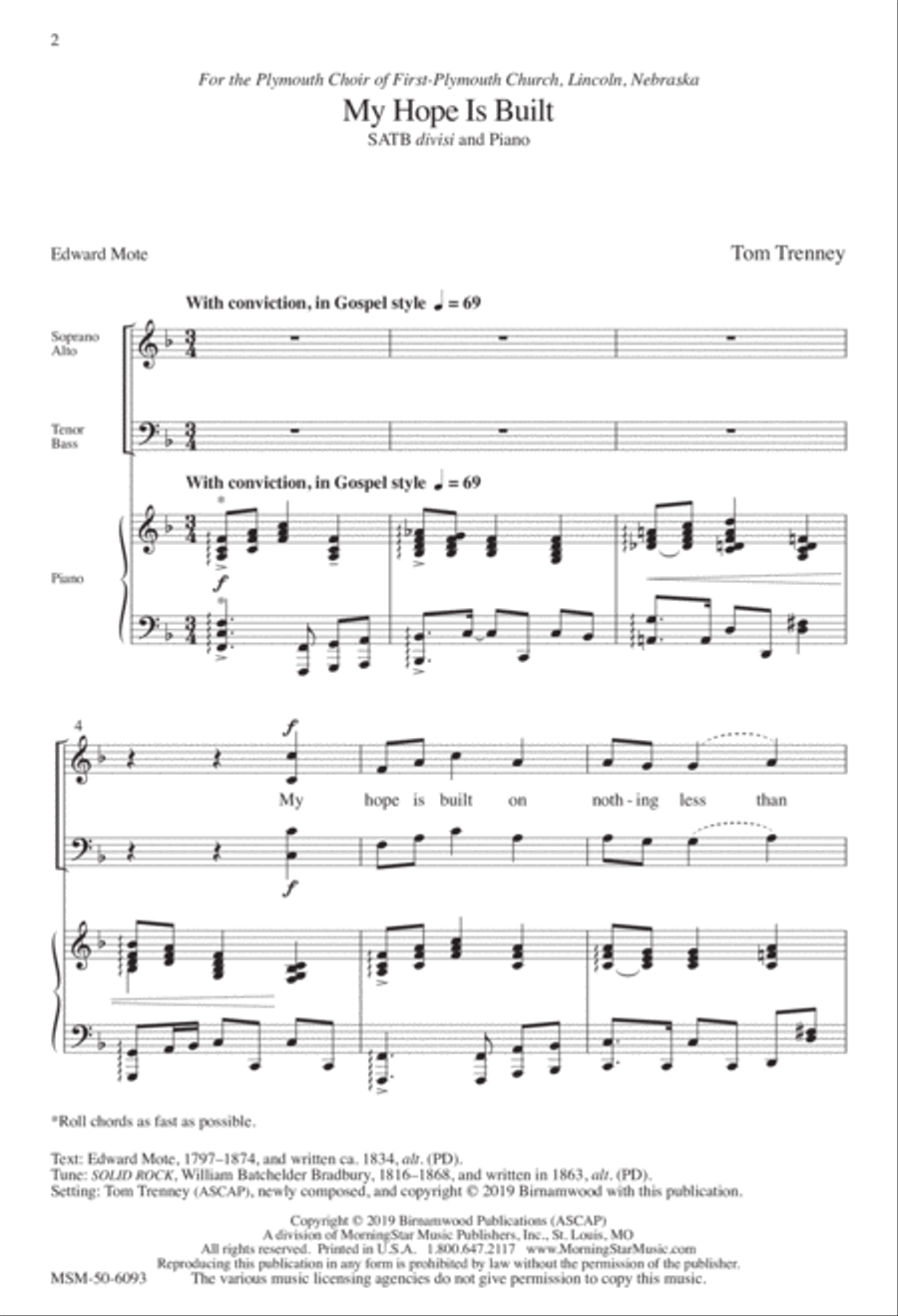 My Hope Is Built My Hope Is Built Divisi scores gallery preview page 2