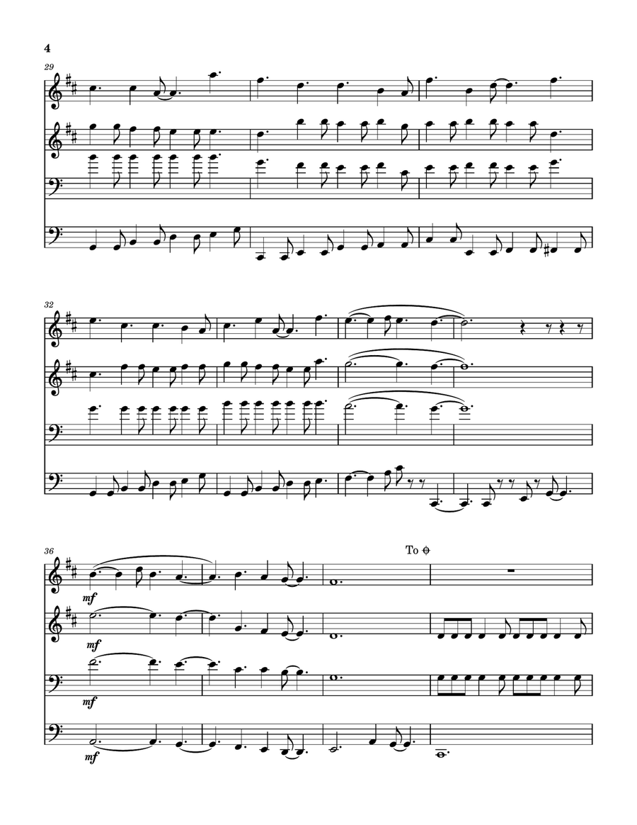Way Down Way Down Brass Quartet scores gallery preview page 5