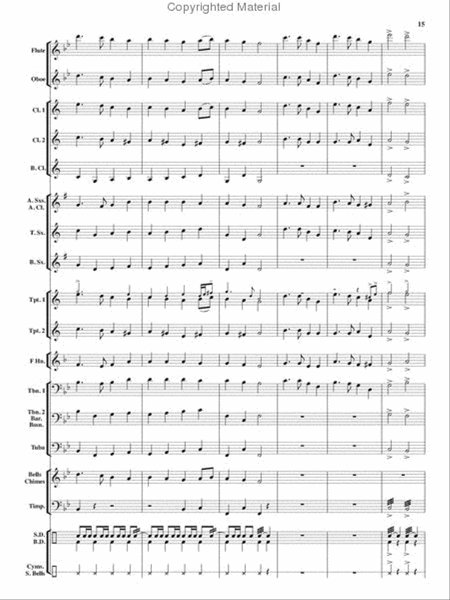 An Angelic Christmas An Angelic Christmas Concert Band scores gallery preview page 14