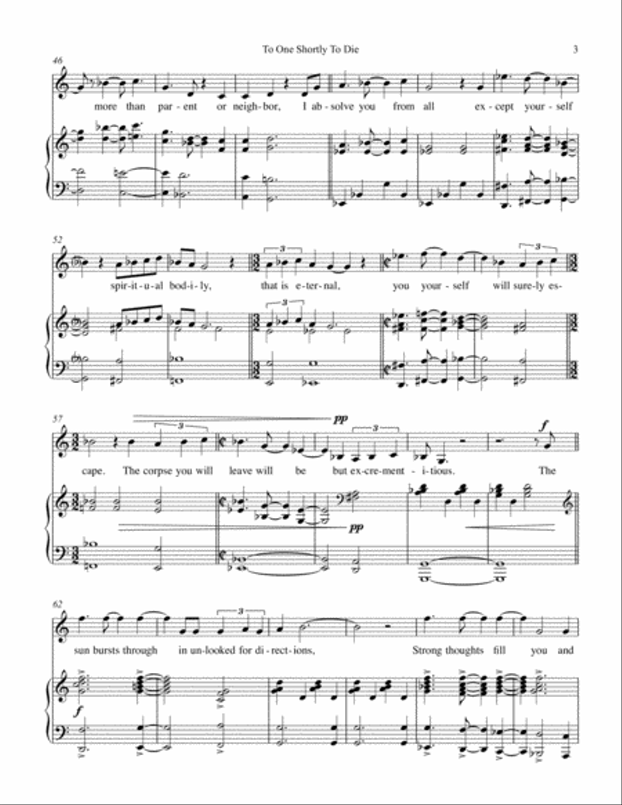 To One Shortly To Die Small Ensemble scores gallery preview page 3