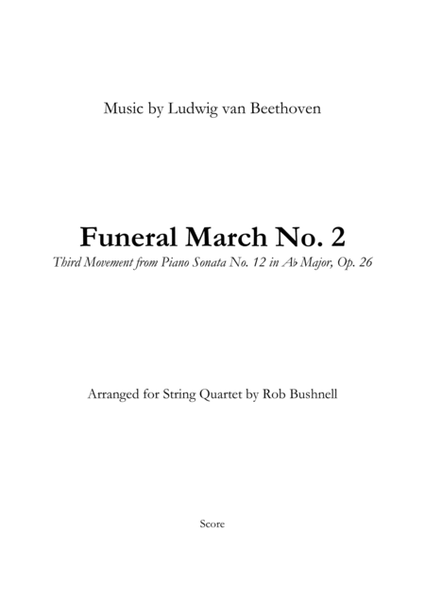 Funeral March No.2 (Beethoven) - String Quartet image number null