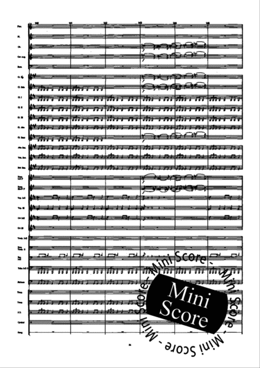 Mars, The Bringer Of War Concert Band scores gallery preview page 28