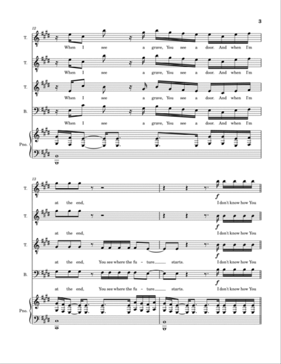 Know You Will TTBB scores gallery preview page 4