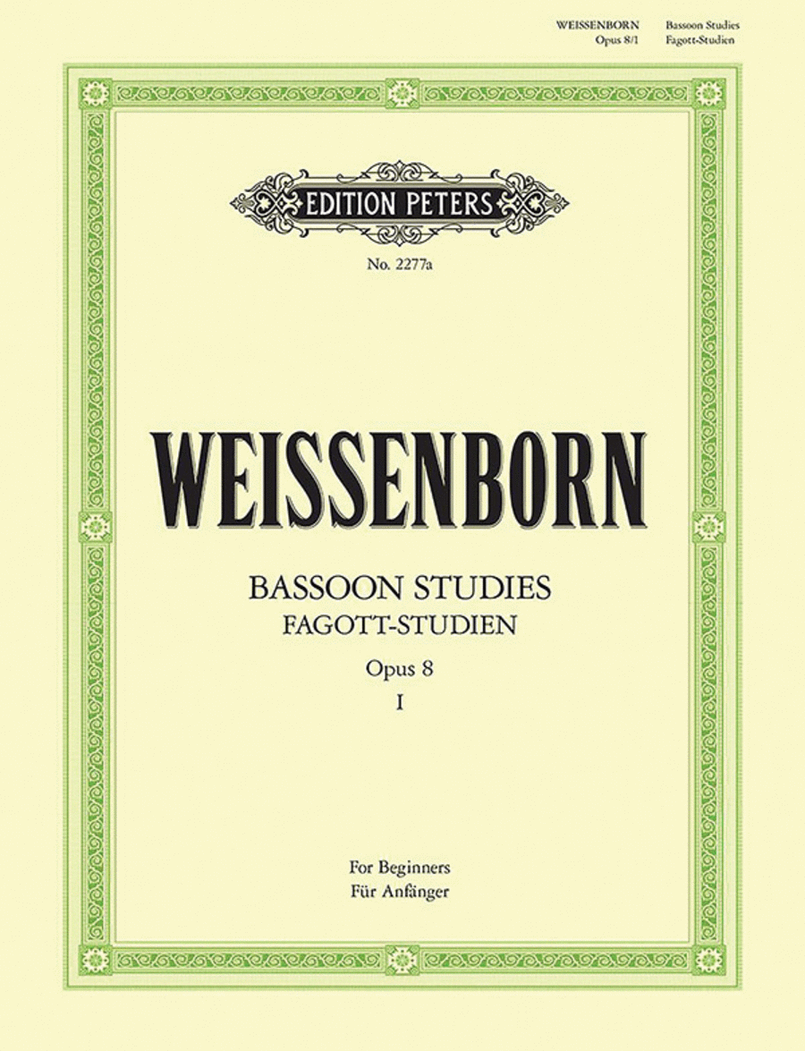 Bassoon Studies, Volume 1 (80 Studies for Beginners)