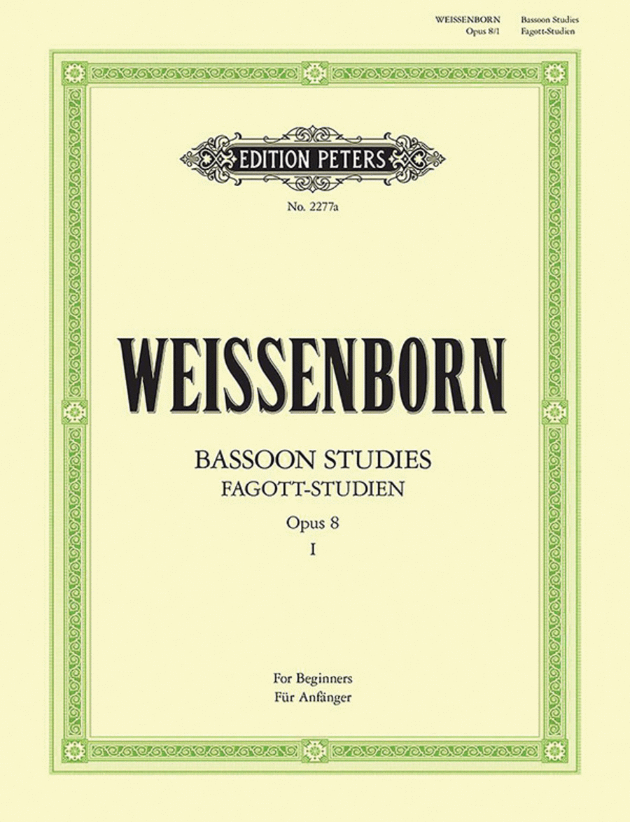 Book cover for Bassoon Studies Op. 8