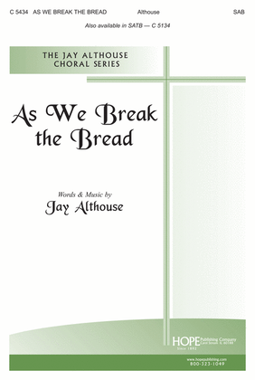 Book cover for As We Break the Bread-SAB