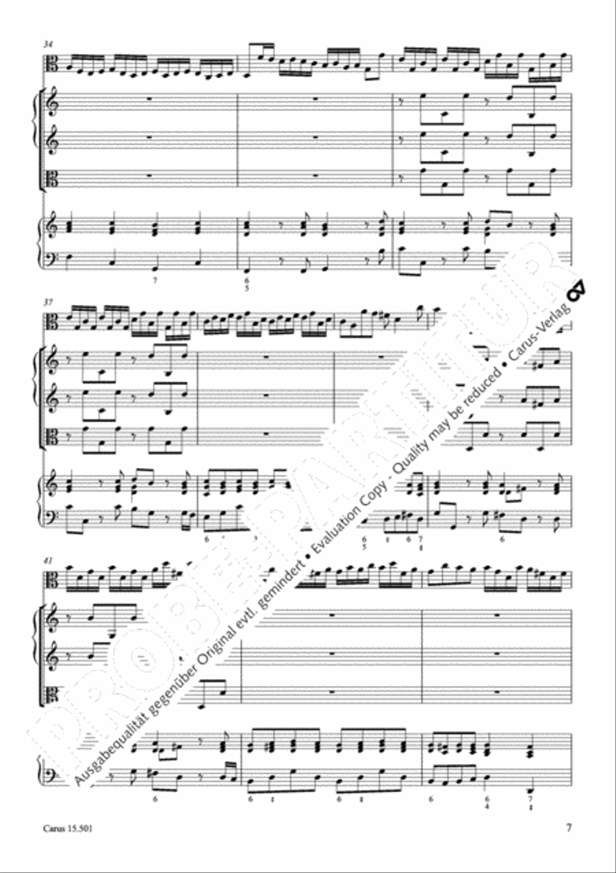 Concerto in C major Violin scores gallery preview page 10