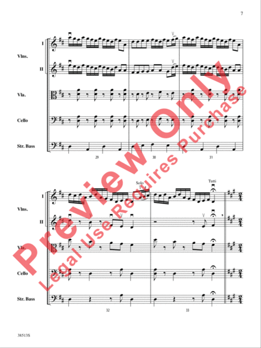 American Fiddle Triptych String Orchestra scores gallery preview page 8