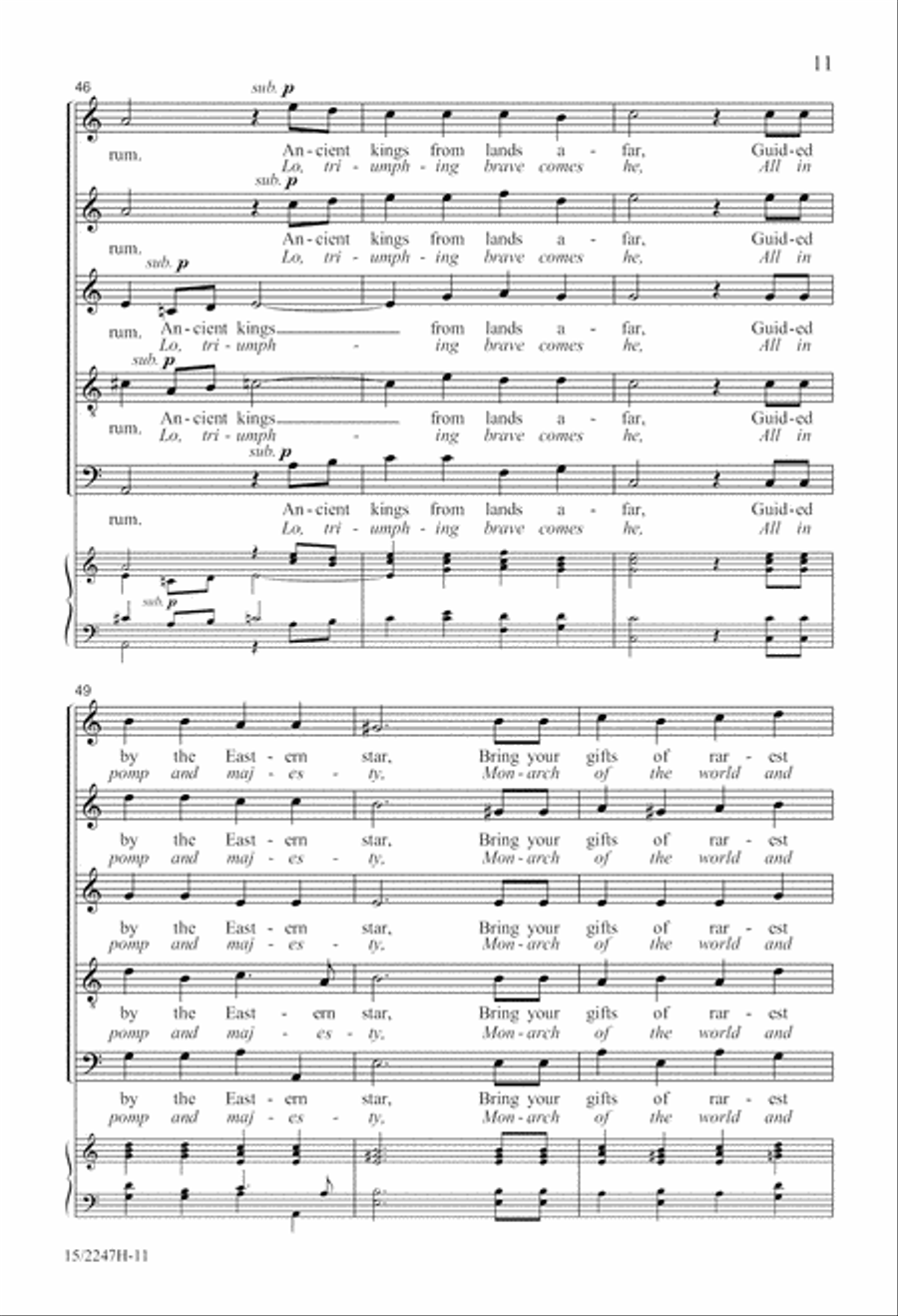 Lirum Lirum Lirum Lirum SSATB scores gallery preview page 12