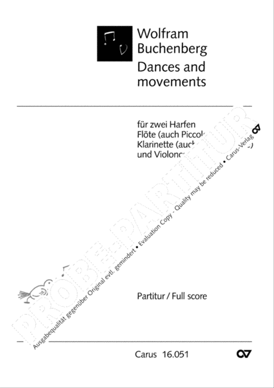 Dances and movements Clarinet scores gallery preview page 4