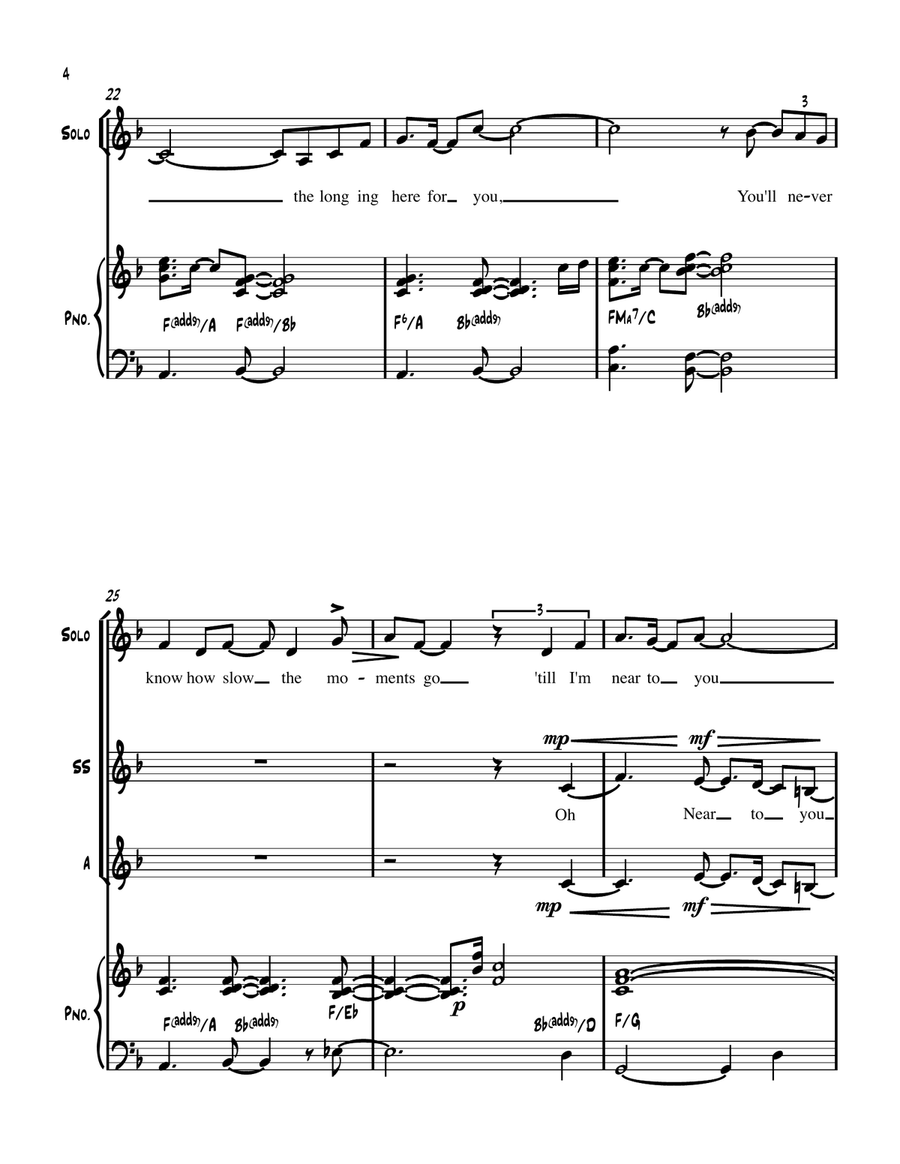 The Very Thought Of You SSA scores gallery preview page 5