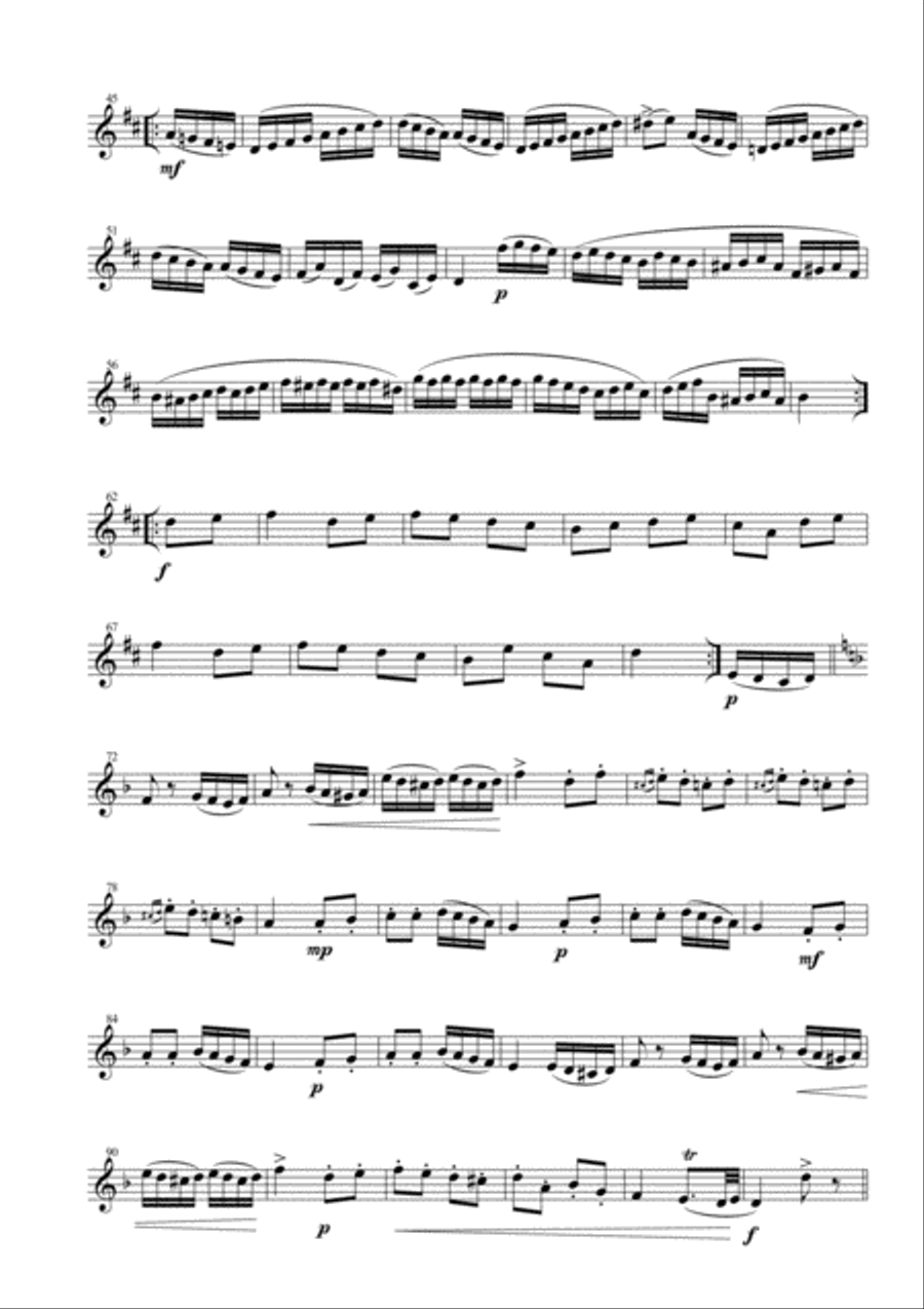 Turkish March for Trumpet and Piano Trumpet Solo scores gallery preview page 2