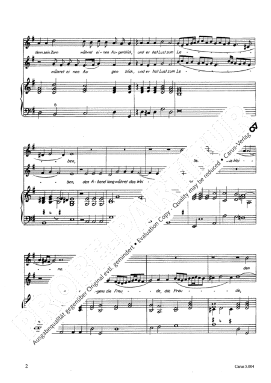 O holy ones, sing praise to the lord god (Ihr Heiligen, lobsinget) SA scores gallery preview page 3