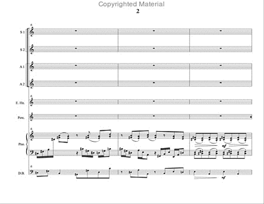 Song of Summer (choral score) SSAA scores gallery preview page 3