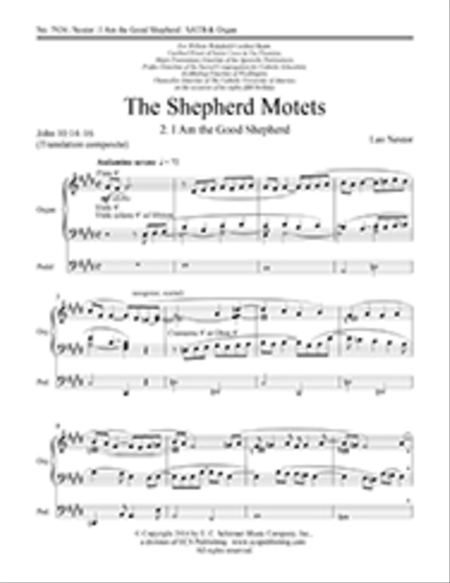 The Shepherd Motets: 2. I Am the Good Shepherd 4-Part scores gallery preview page 1